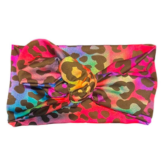 CHEETAH SHINY REDS - WIDE TIE